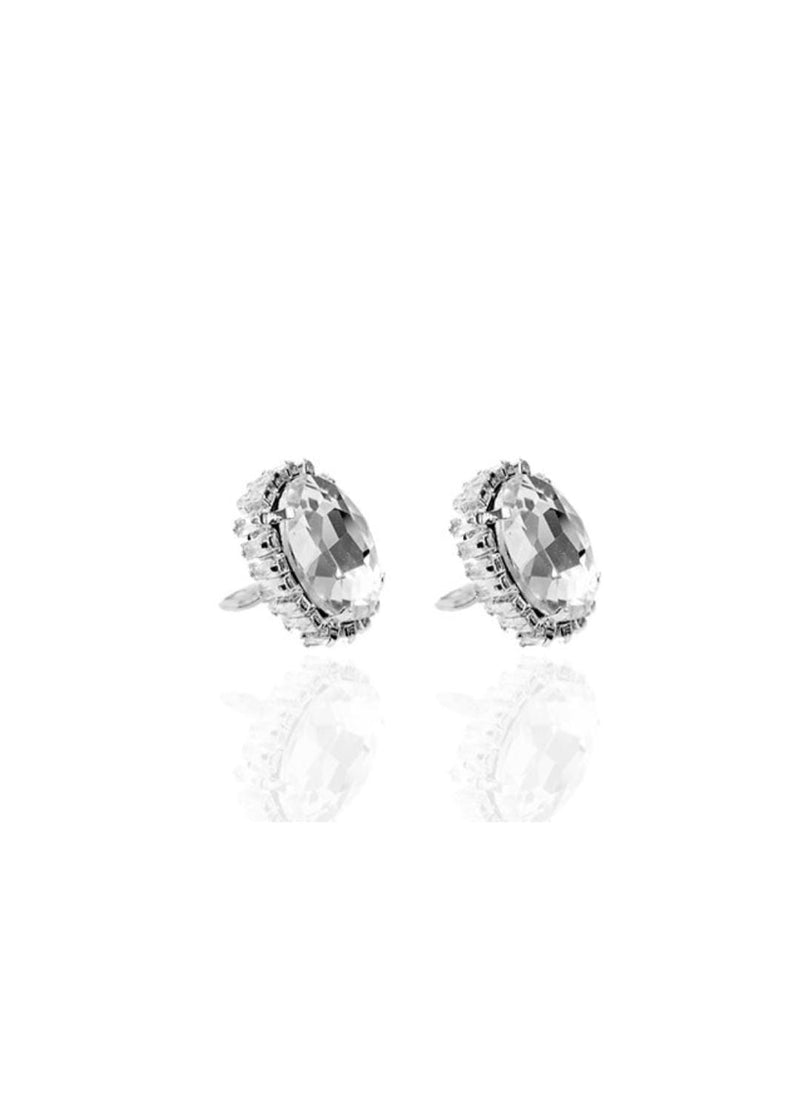 donna orecchini clips Cannock di trik bijoux oro/ argento
