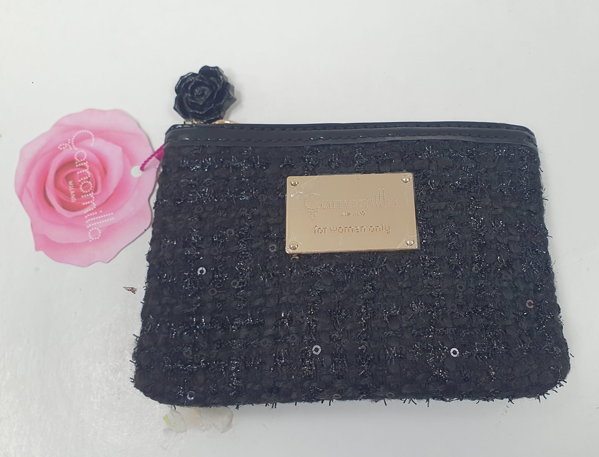 portamonete bustina piatta s eri piccola glam mix cod.02075 di camomilla milano