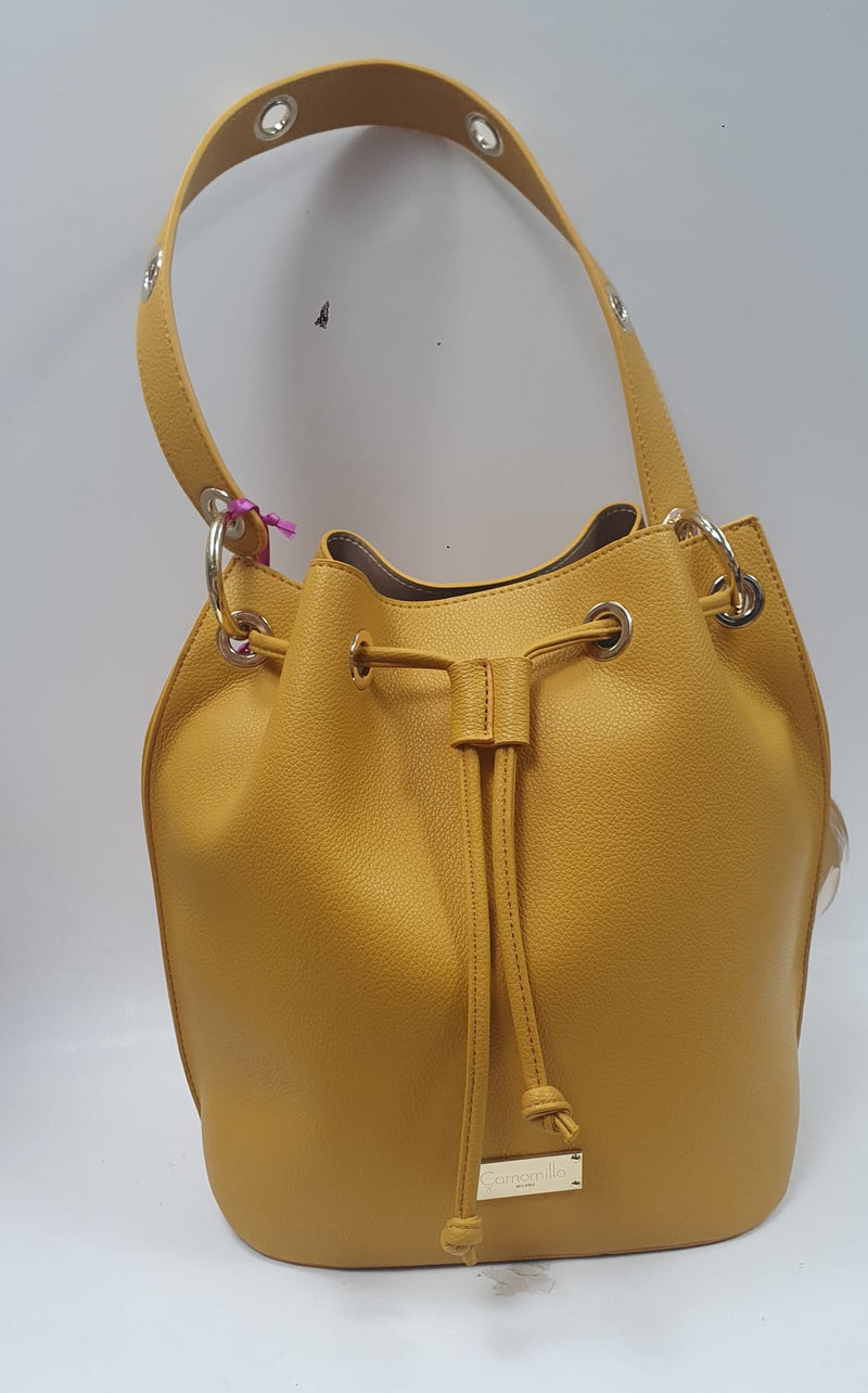 borsa bauletto donna di camomilla milano cod.01089 gialla/ rossa