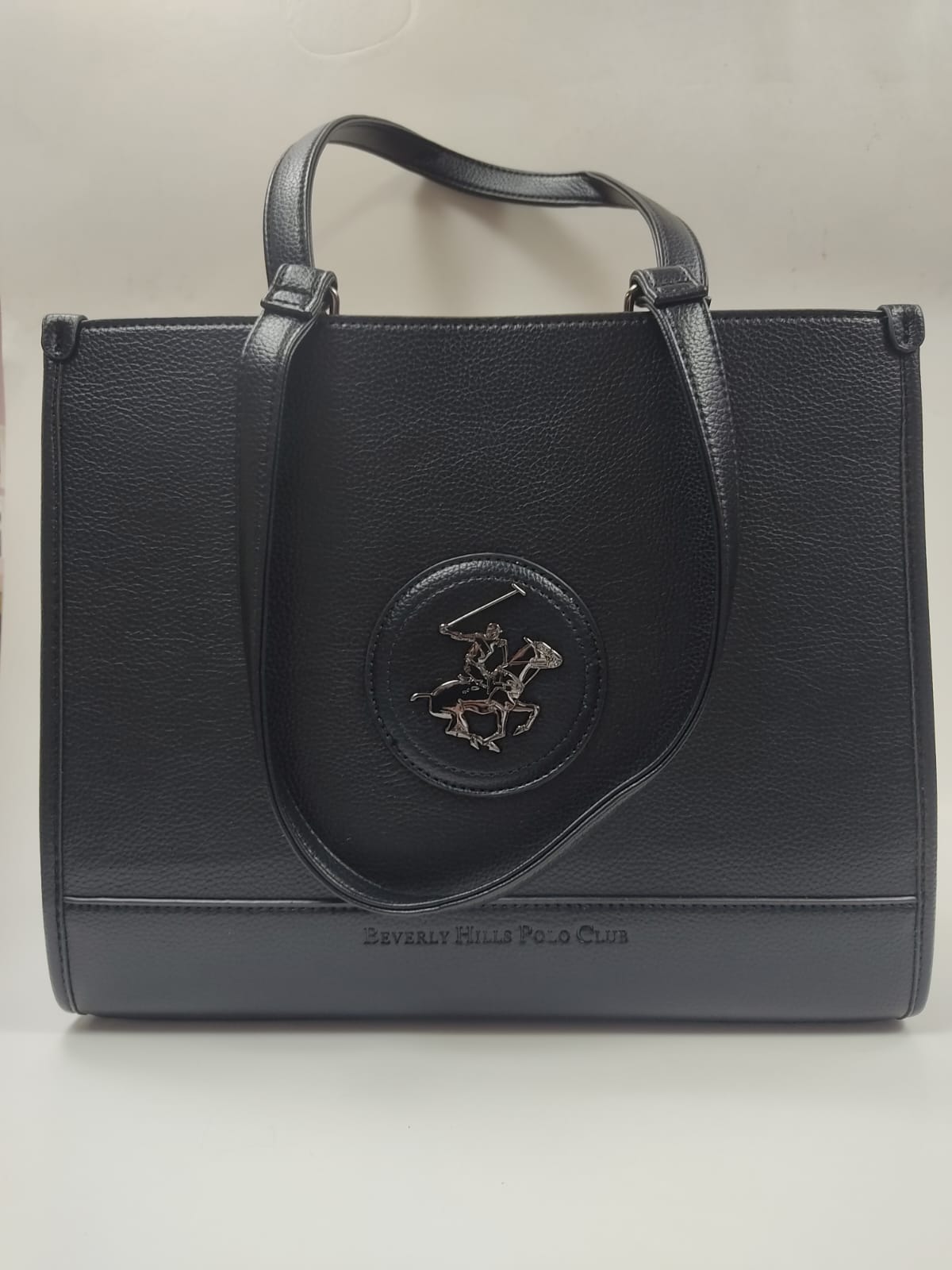 borsa a spalla donna di beverly hills polo club bh-3870 nero/ cipria