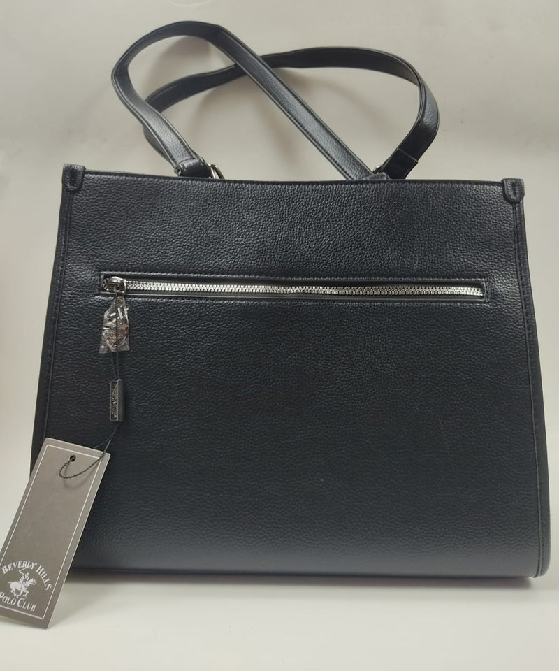 borsa a spalla donna di beverly hills polo club bh-3870 nero/ cipria