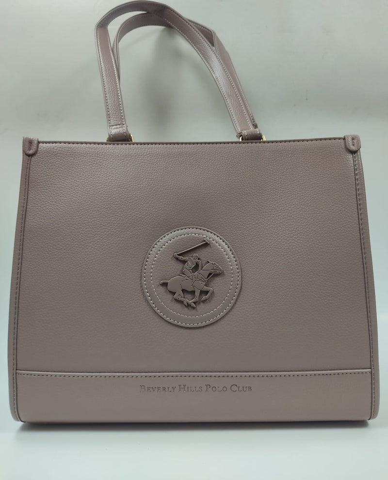 borsa a spalla donna di beverly hills polo club bh-3870 nero/ cipria