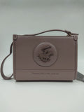 borsa tracolla donna di beverly hills polo club bh-3873 nero/ cipria