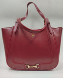 borsa a spalla donna di beverly hills polo club bh-3830 rosso/ cuoio