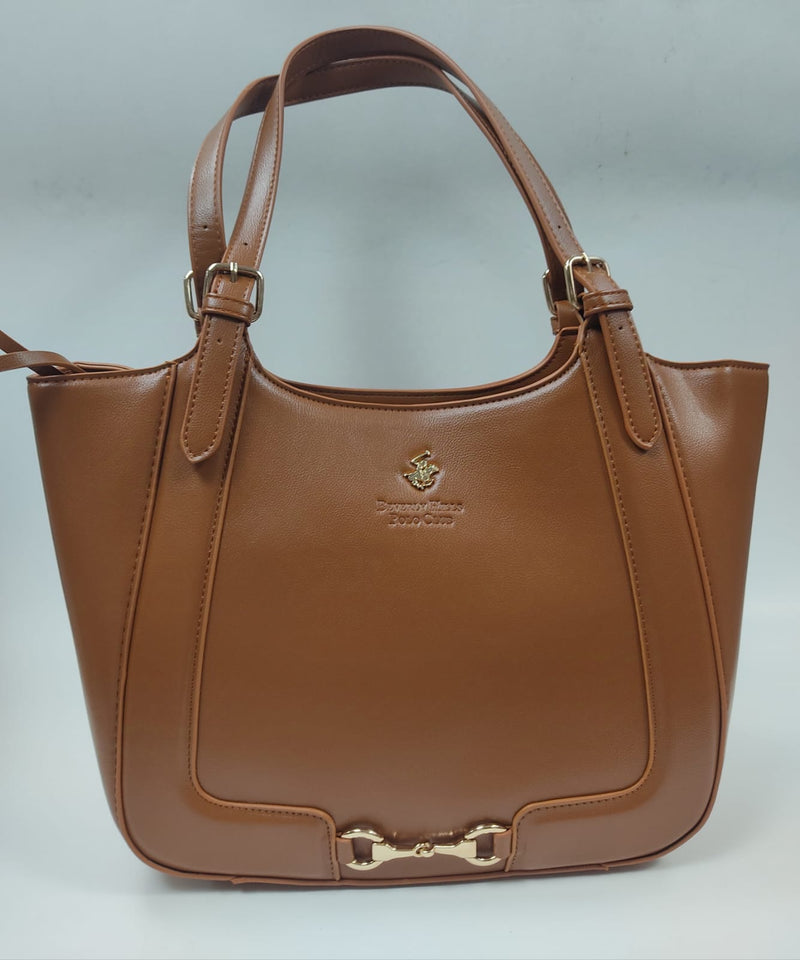 borsa a spalla donna di beverly hills polo club bh-3830 rosso/ cuoio