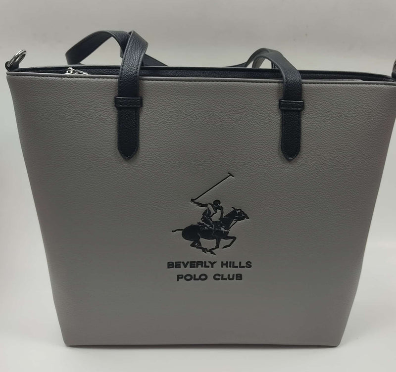 borsa a spalla donna di beverly hills polo club bh-3880 grigio/ moro