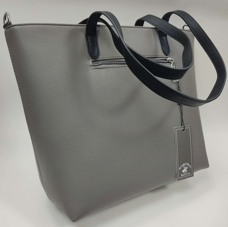 borsa a spalla donna di beverly hills polo club bh-3880 grigio/ moro