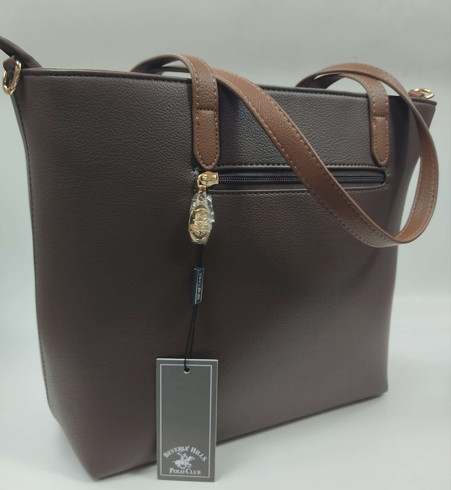 borsa a spalla donna di beverly hills polo club bh-3880 grigio/ moro