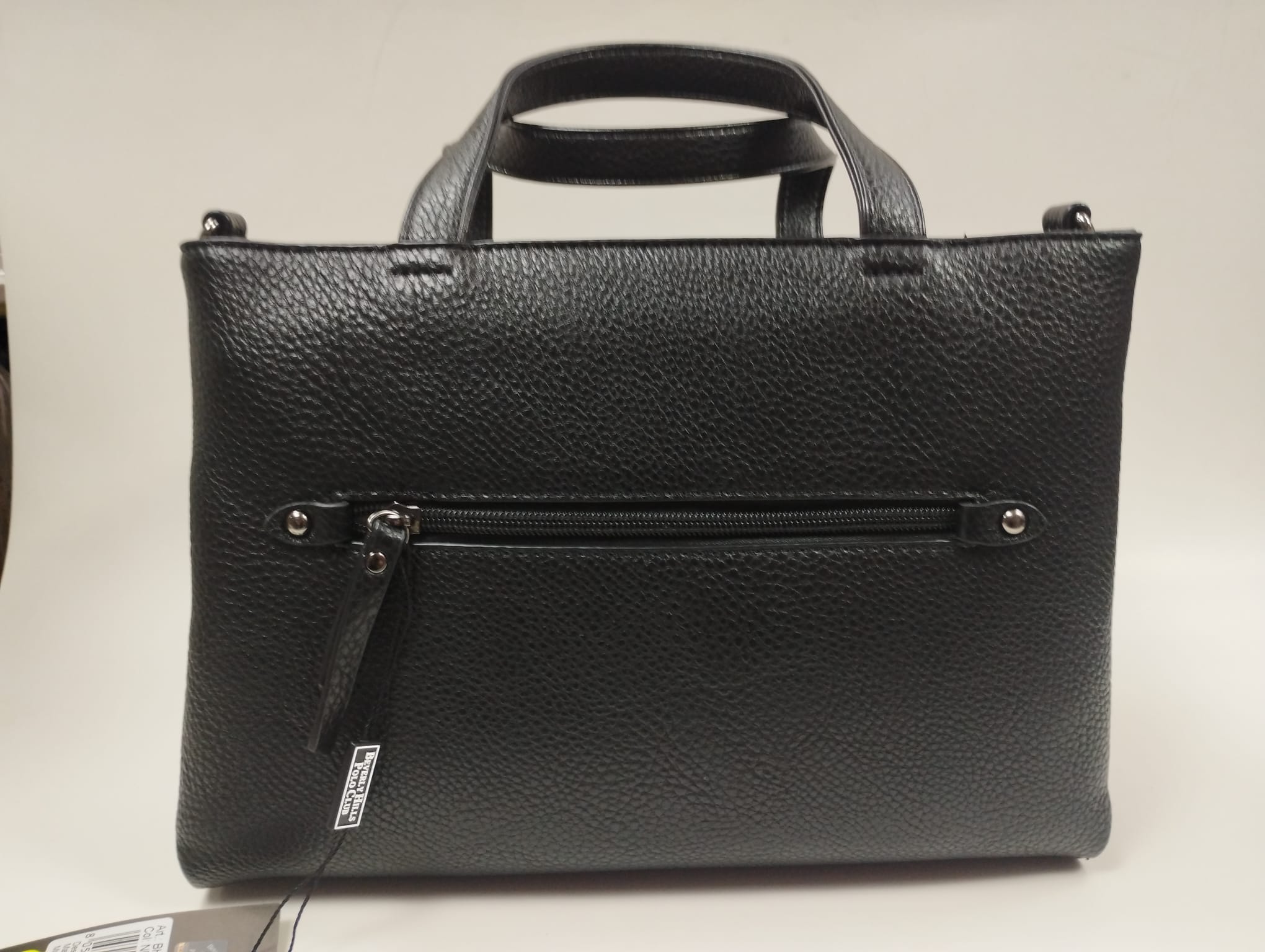 borsa donna di beverly hills polo club bh-3931 nero/ cuoio