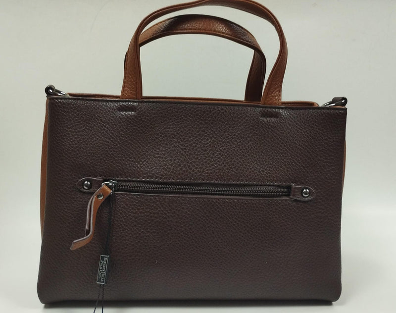 borsa donna di beverly hills polo club bh-3931 nero/ cuoio