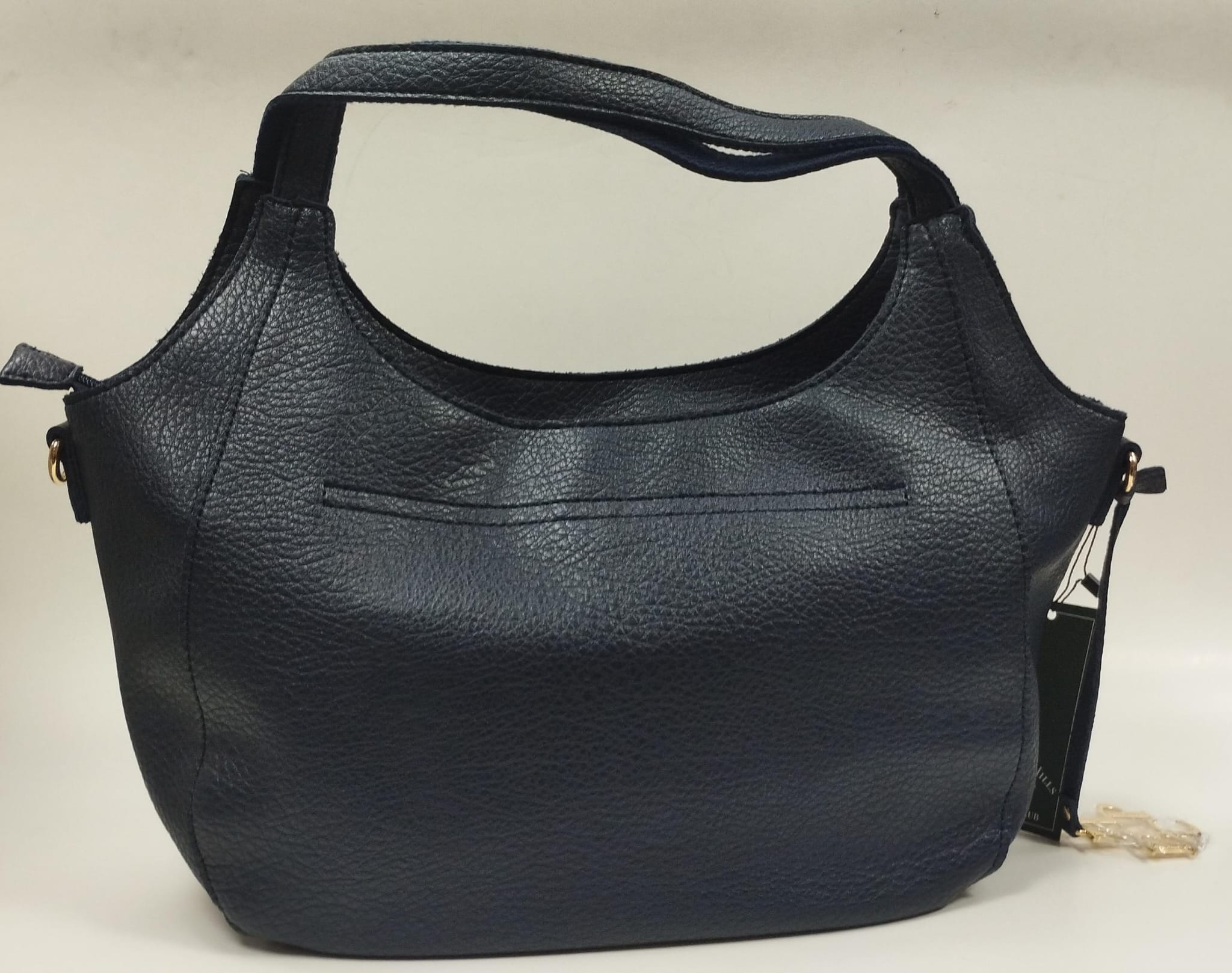 borsa donna di beverly hills polo club bh-3943 nero/ blu/ cuoio