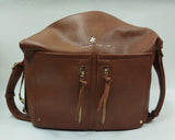 borsa/ zaino donna di beverly hills polo club bh-3941 cuoio/ nero/ blu