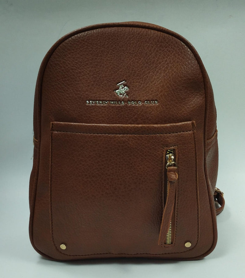 zaino donna di beverly hills polo club bh-3942 cuoio/ nero/ blu