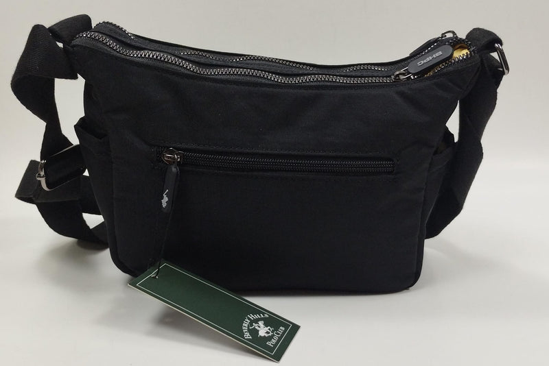 borsa donna di beverly hills polo club bh-3954p nero/ tortora