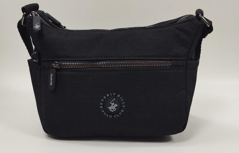 borsa donna di beverly hills polo club bh-3954p nero/ tortora