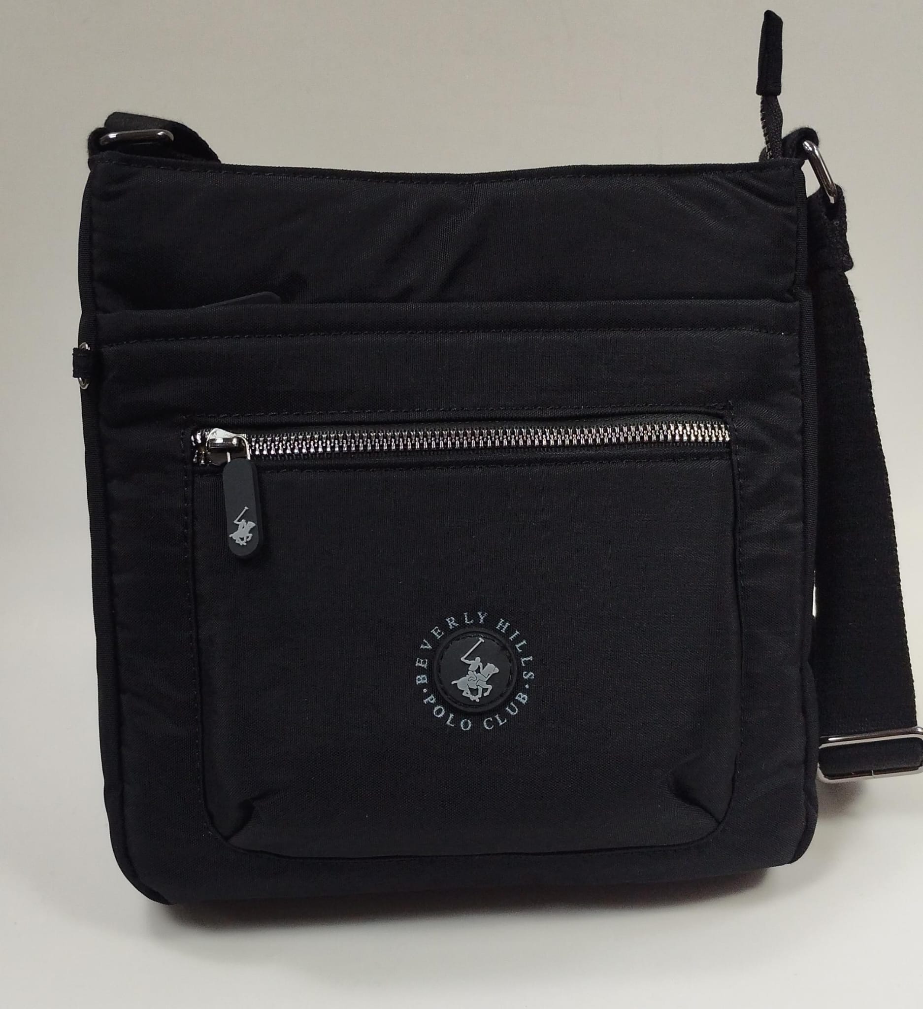 borsa tracolla donna beverly hills polo club bh-3953 nero/ tortora