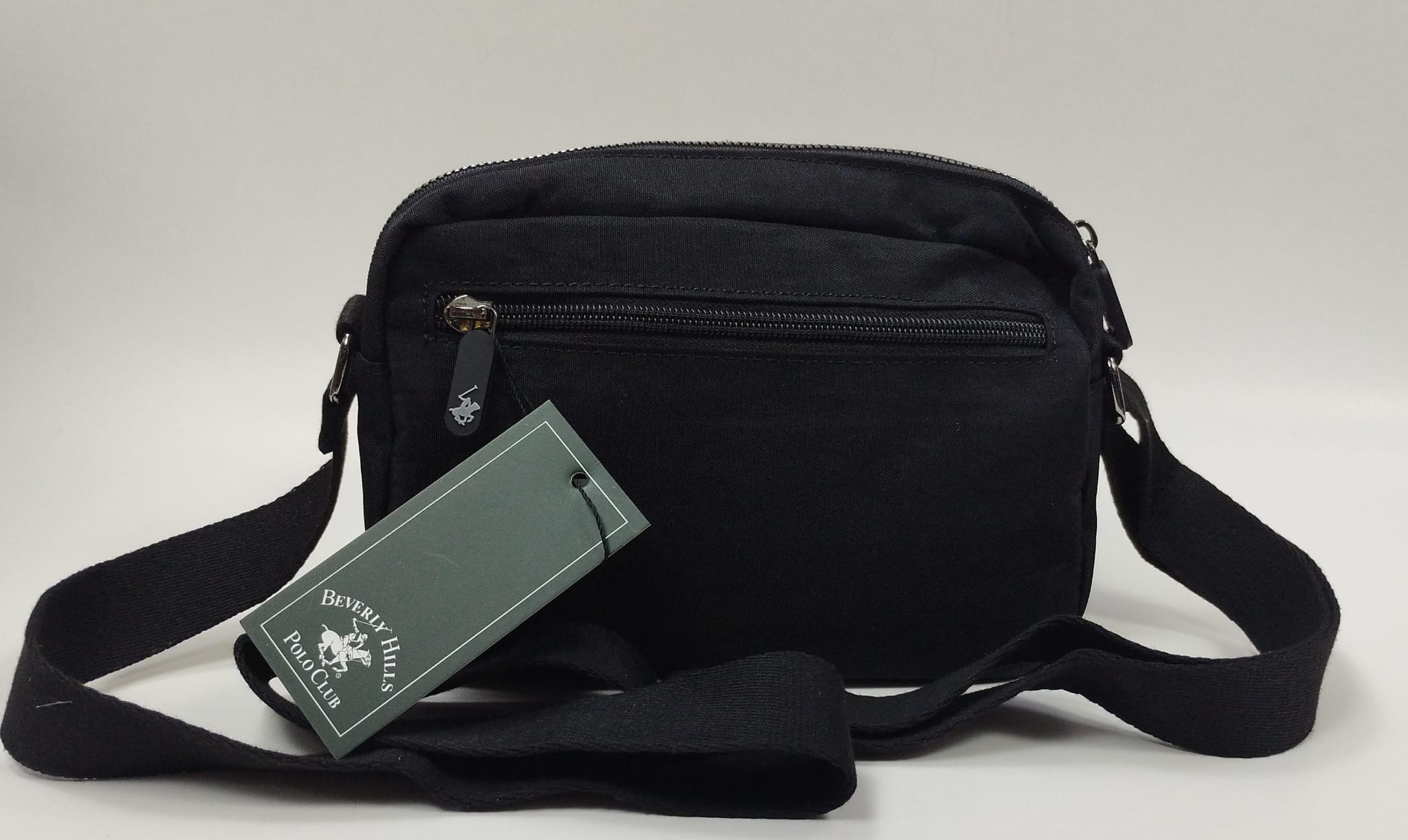 borsa a tracolla donna di beverly hills polo club bh-3950p nero/ tortora