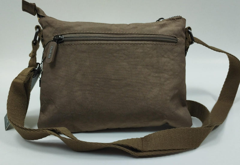 borsa a tracolla donna di beverly hills polo club bh-3951  nero/ tortora