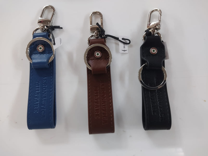 portachiavi aeronautica militare am-166 nero/ blu/ marrone