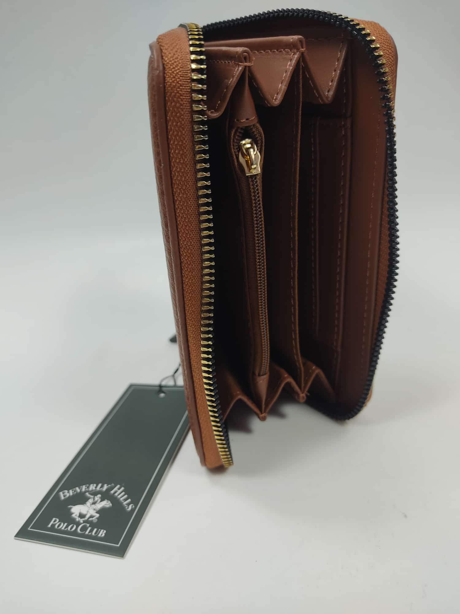 portafoglio donna di beverly hills polo club bh-3949 nero/ marrone