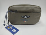 borsello uomo di aeronautica militare am-540 nero/ khaki/ blu