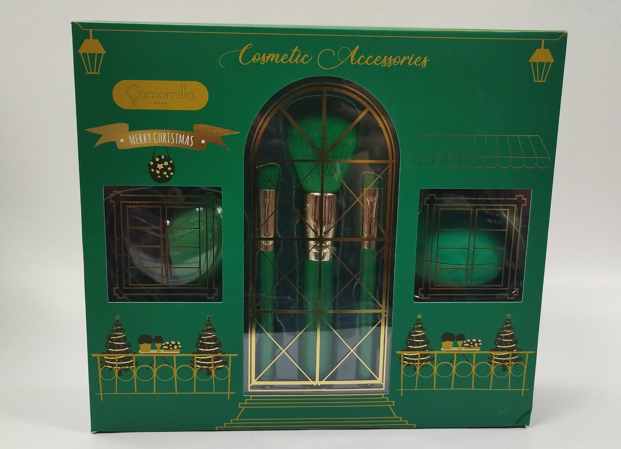 set bellezza L merry xmas green di camomilla milano cod. 04054