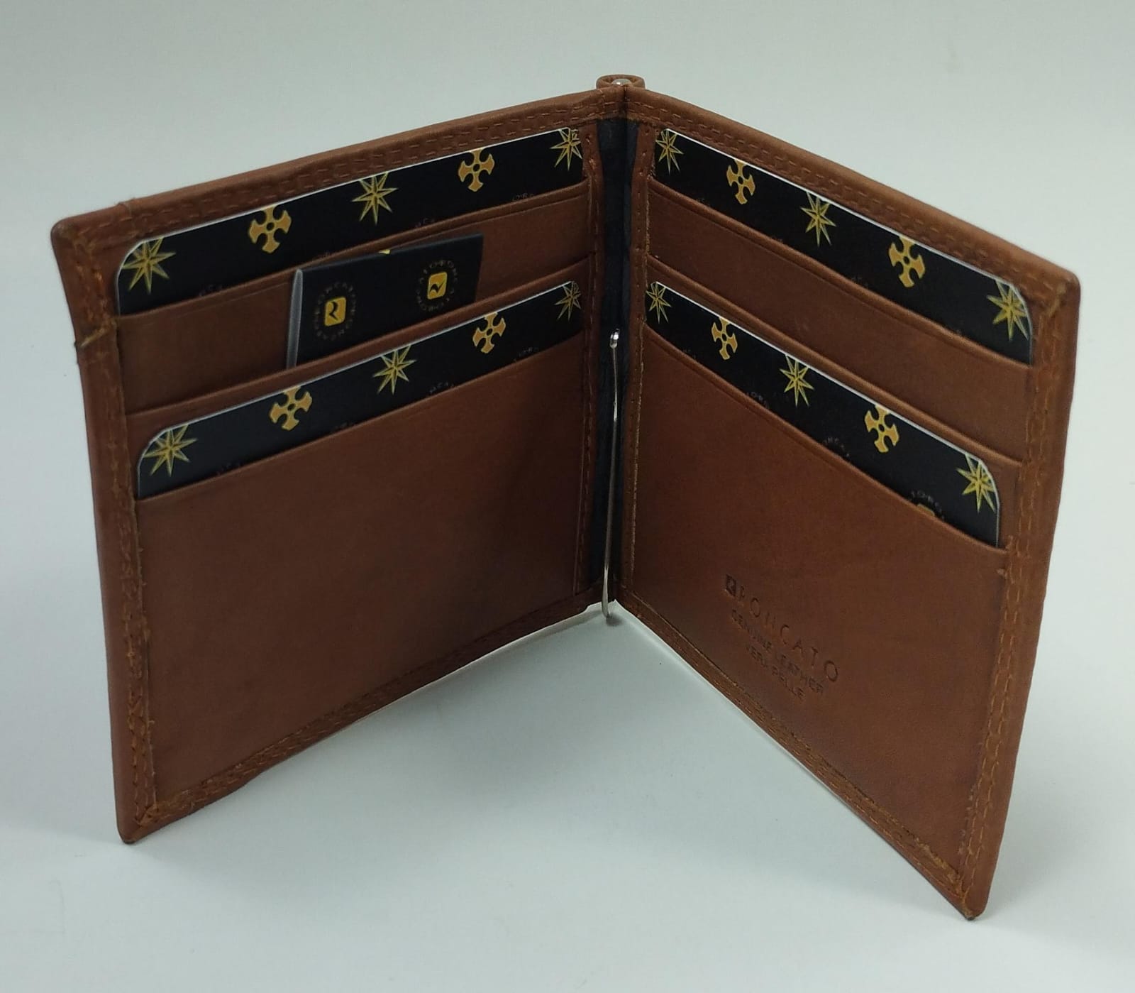 portafoglio uomo roncato art. 182.23 nero/ cuoio/ moro