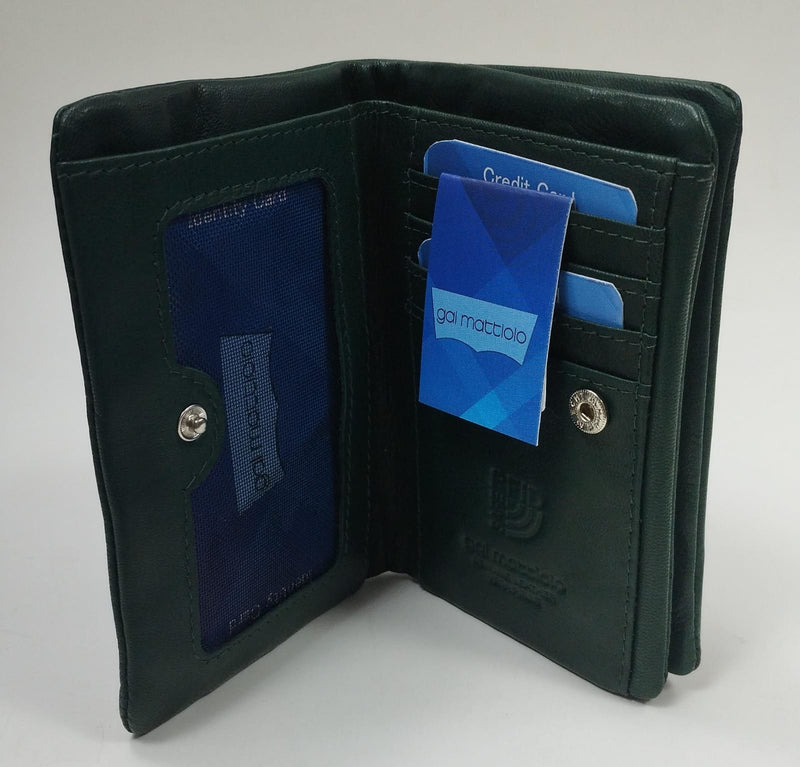 portacarte uomo di gai mattiolo gm522.45 blu/ nero/ cuoio