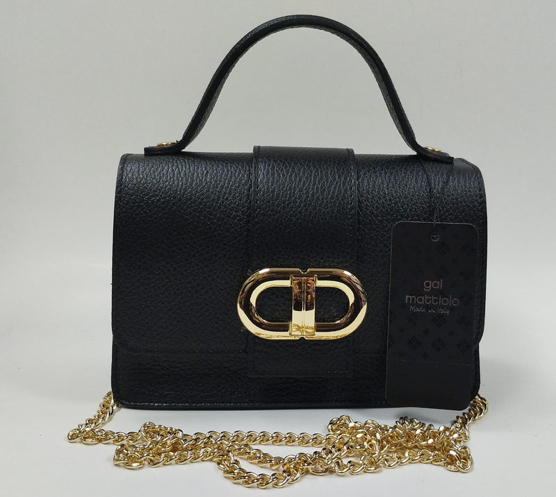 borsa donna a tracolla di gai mattiolo mj0083.102 nero/ rosso