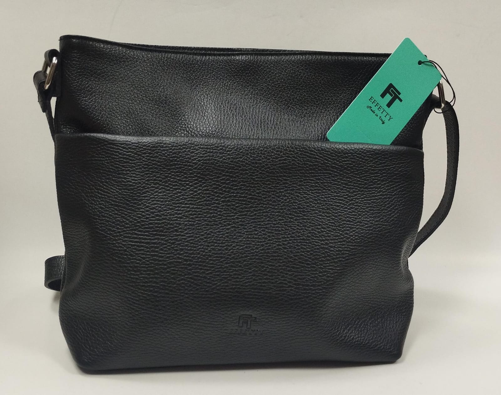 borsa donna effetty in pelle 0050261.0/AS cuoio/verde/nero