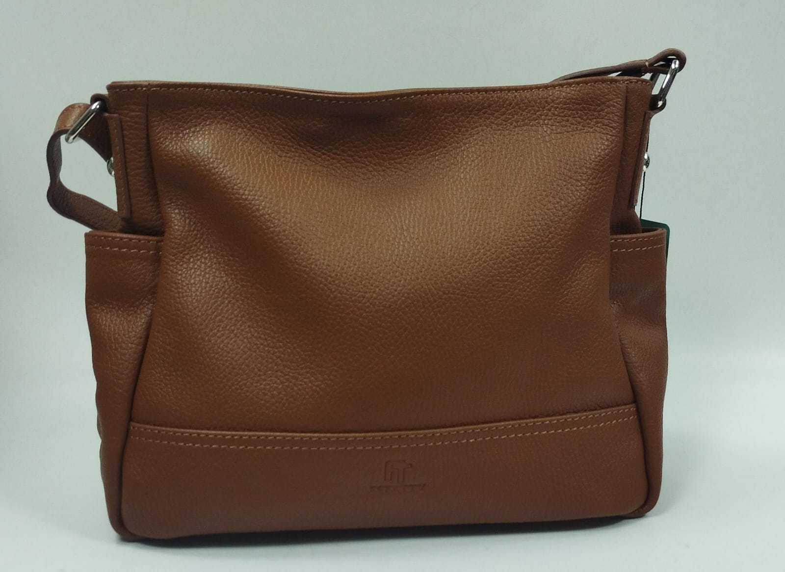 borsa donna effety in vera pelle 0050256.0/AS nero,cuoio,rosa