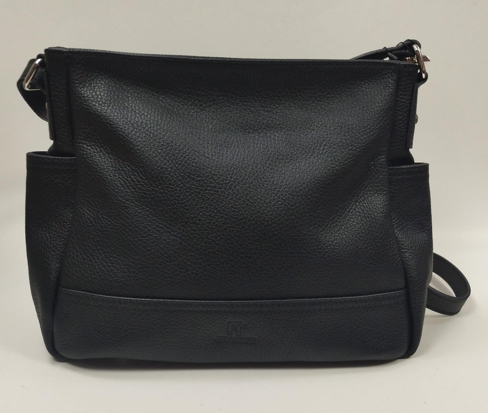 borsa donna effety in vera pelle 0050256.0/AS nero,cuoio,rosa