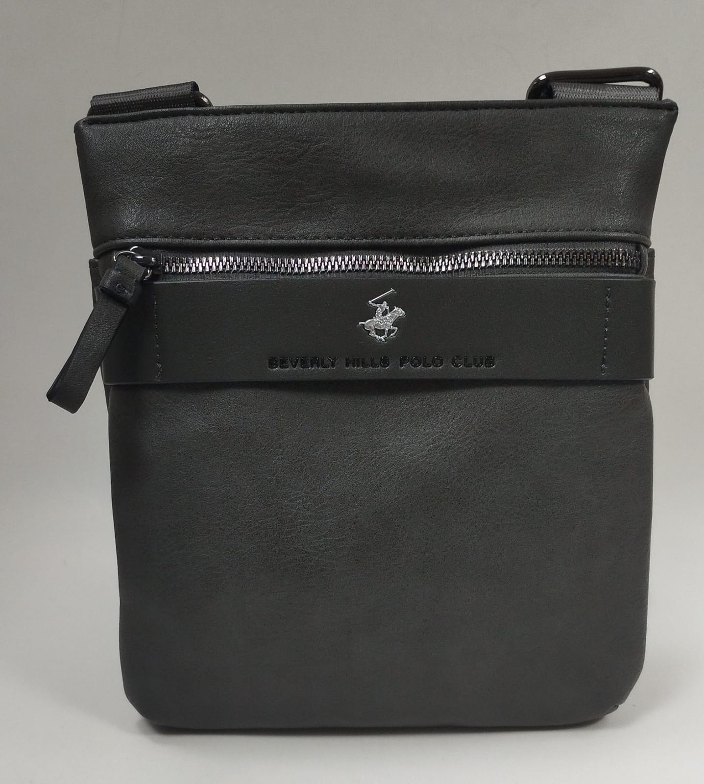 tracolla uomo di beverly  hills polo club bh-8481 nero/ antracite/ blu