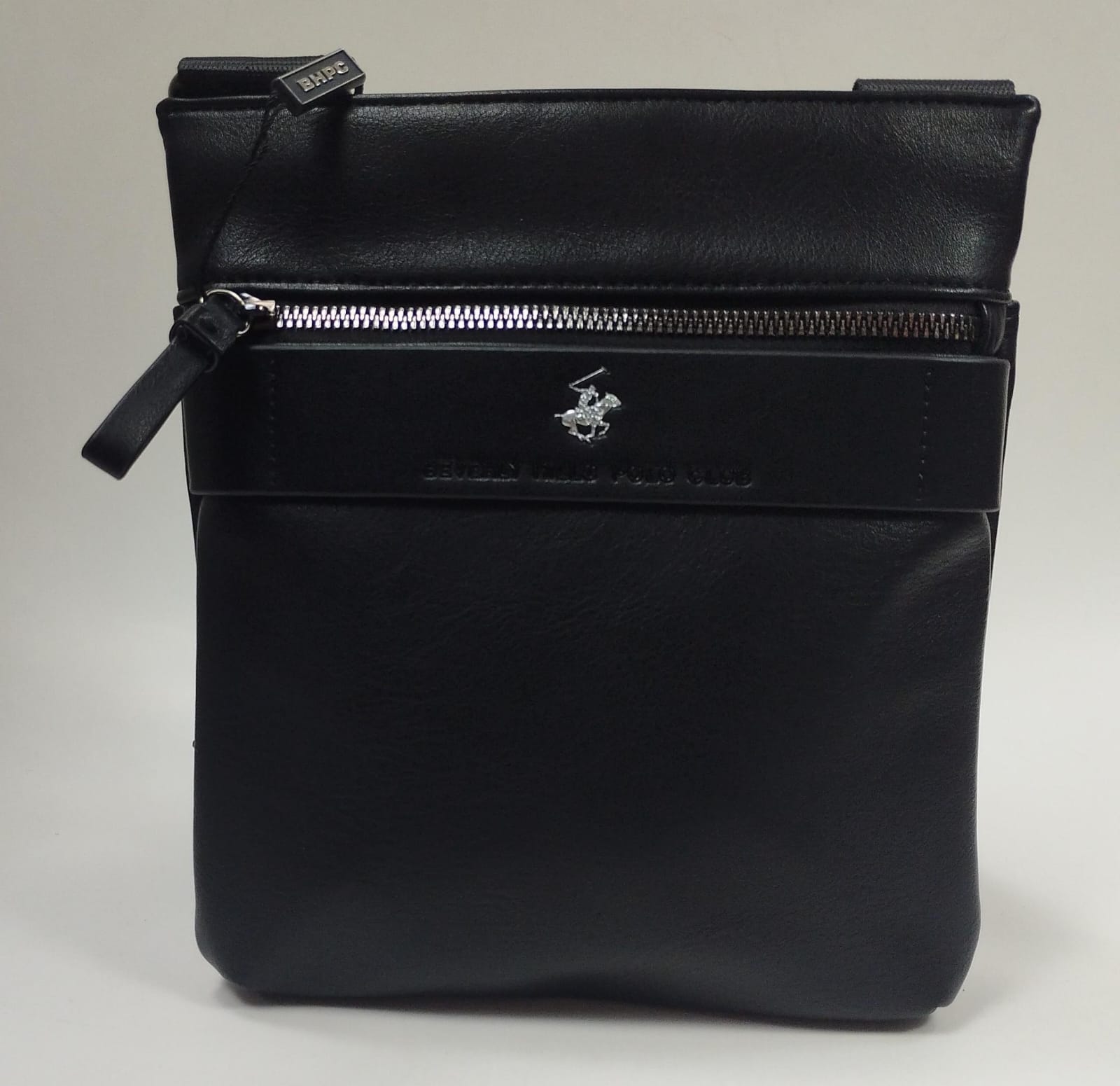 tracolla uomo di beverly  hills polo club bh-8481 nero/ antracite/ blu