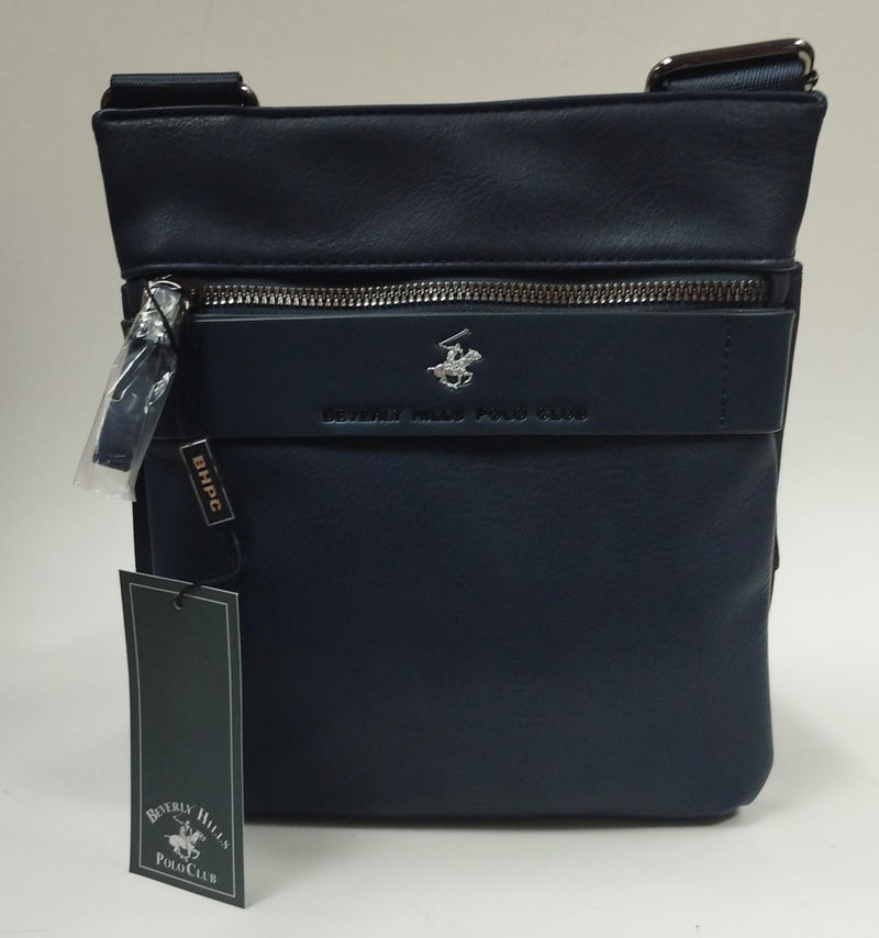 tracolla uomo di beverly  hills polo club bh-8481 nero/ antracite/ blu