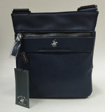 tracolla uomo di beverly  hills polo club bh-8481 nero/ antracite/ blu