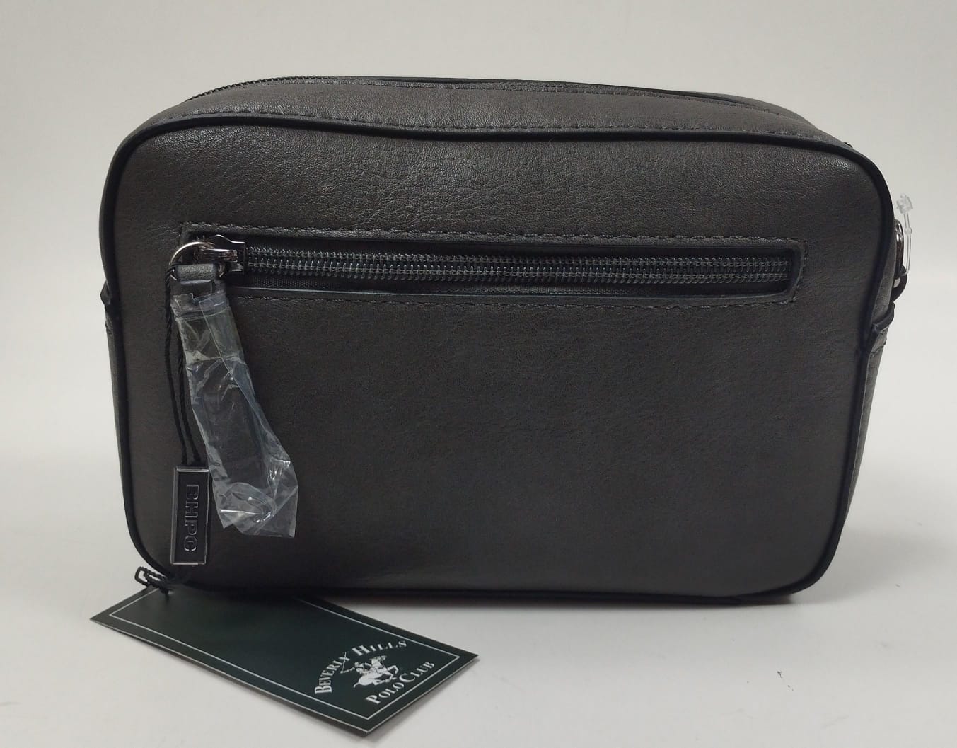 borsello uomo di beverly hills polo club bh-8480 nero/antracite/blu