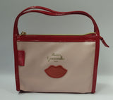 Busta s con manici be chic di camomilla milano  cod. 02107 bianco/ rosa