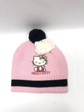 Cappello invernale bimba di Hello Kitty nero/ rosa / lilla