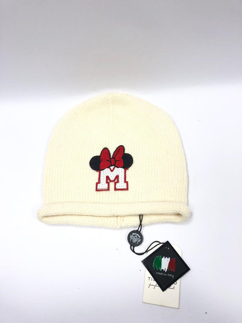 cappello invernale bimba Tirabasso con logo Minni