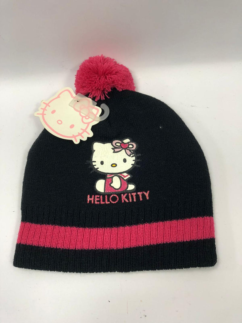 Cappello invernale bimba di Hello Kitty nero/ rosa / lilla