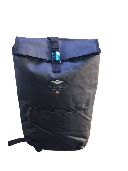 zaino uomo di aeronautica militare am-544 nero/ blu/ verde