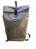 zaino uomo di aeronautica militare am-544 nero/ blu/ verde