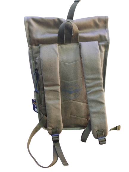 zaino uomo di aeronautica militare am-544 nero/ blu/ verde