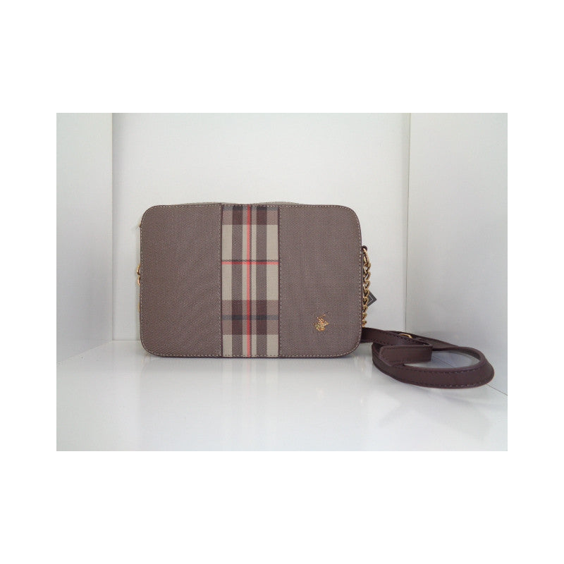 Tracolla donna di beverly hills polo club bh-3414 nero/ moro