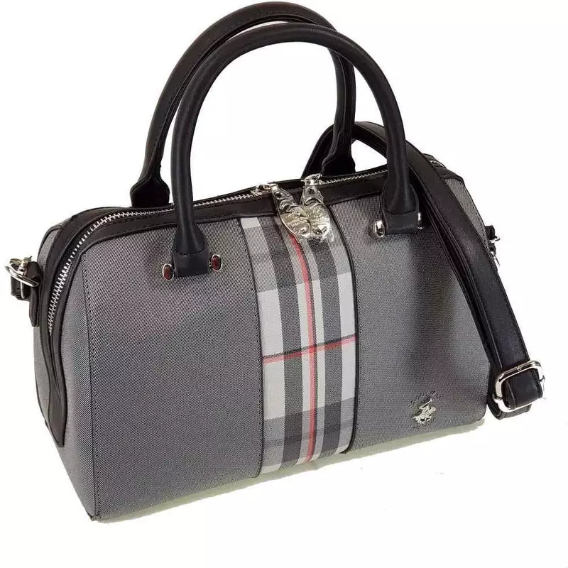 borsa bauletto di beverly hills polo club bh-3411 nero/ moro