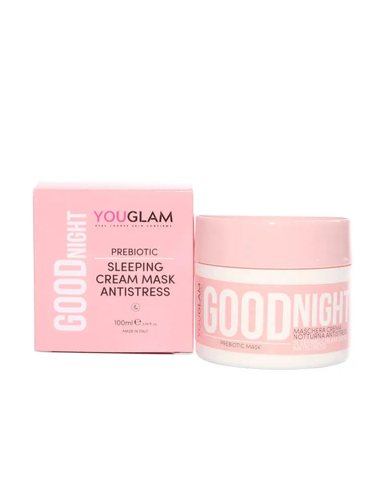 youglam maschera viso in crema notturna antistress 100 ml