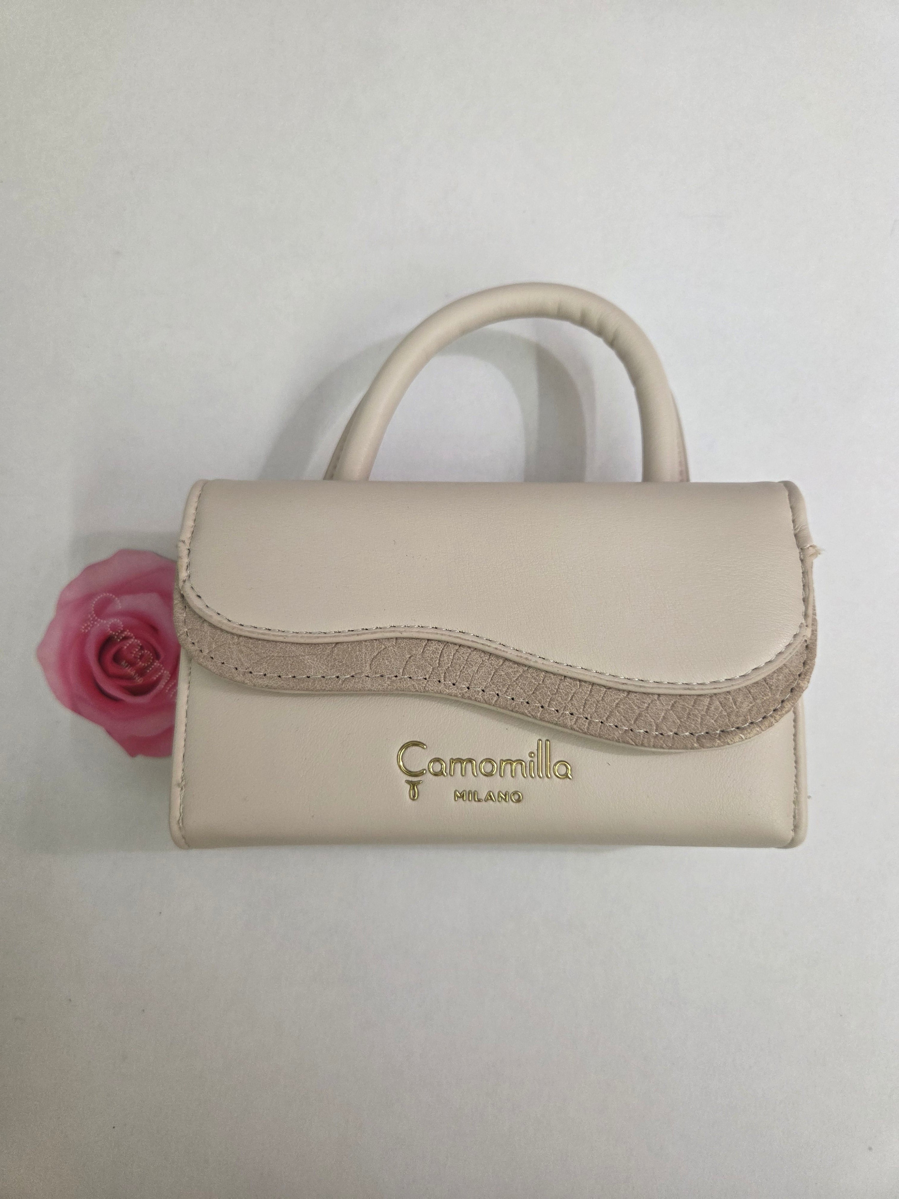 Borsa portafoglio emma di camomilla milano marrone/ off white