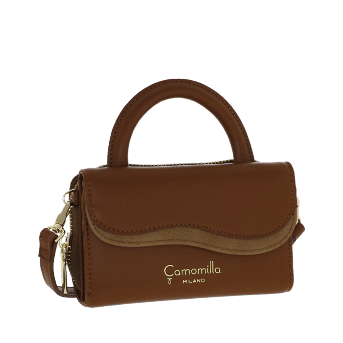 Borsa portafoglio emma di camomilla milano marrone/ off white