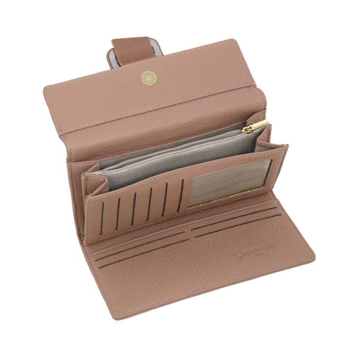 Portafoglio patta L Tess di camomilla Milano nero/ tortora/ rosa / beige/ verde